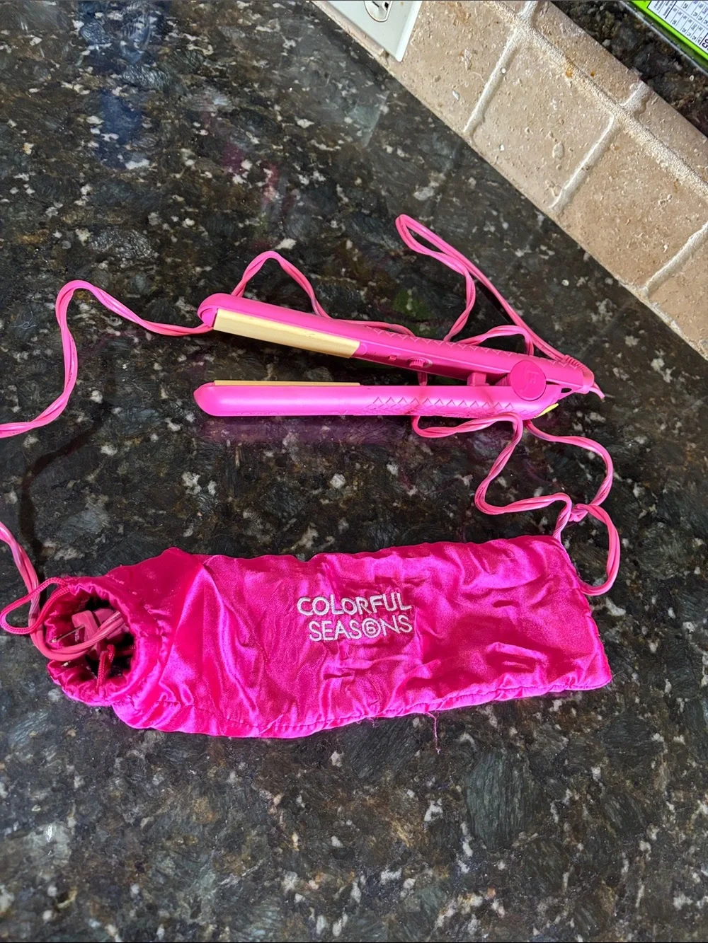 Herstyler pink colorful seasons flat iron
